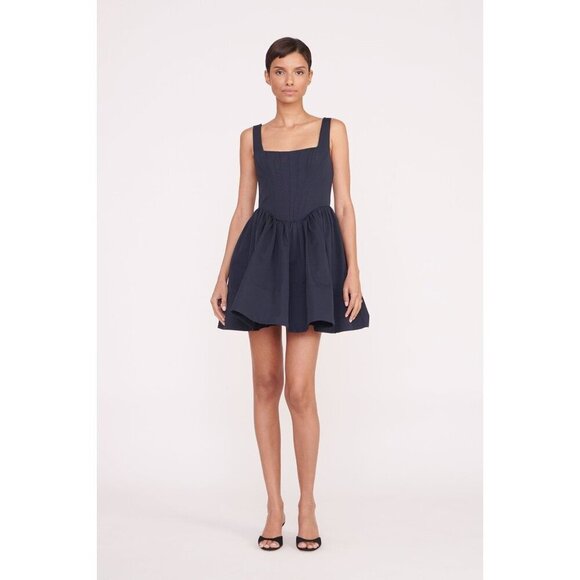 STAUD Dresses & Skirts - New STAUD Landscape Mini Navy Sz 8 Retails $450